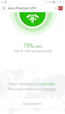 Avira Phantom VPN android App screenshot 8